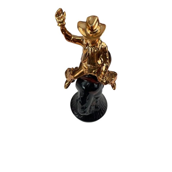 Avon Bucking Bronco Western Cowboy  After Shave 5 Fl Oz Bottle With Gold Cowboy - Picture 10 of 11